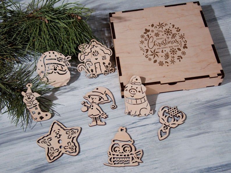 Ёлочные игрушки из фанеры