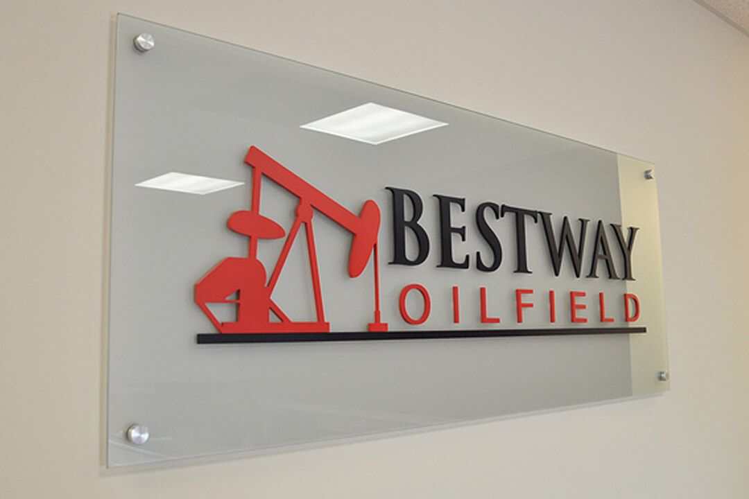 Логотип табличка из акрила